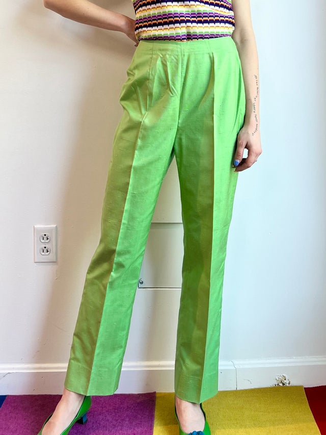 パンツ EMILIO PUCCI Women Straight Pants 5HRT035H851 GREEN PUCCI: Pants woman - Green | Pucci pants 5HRT035H851 online