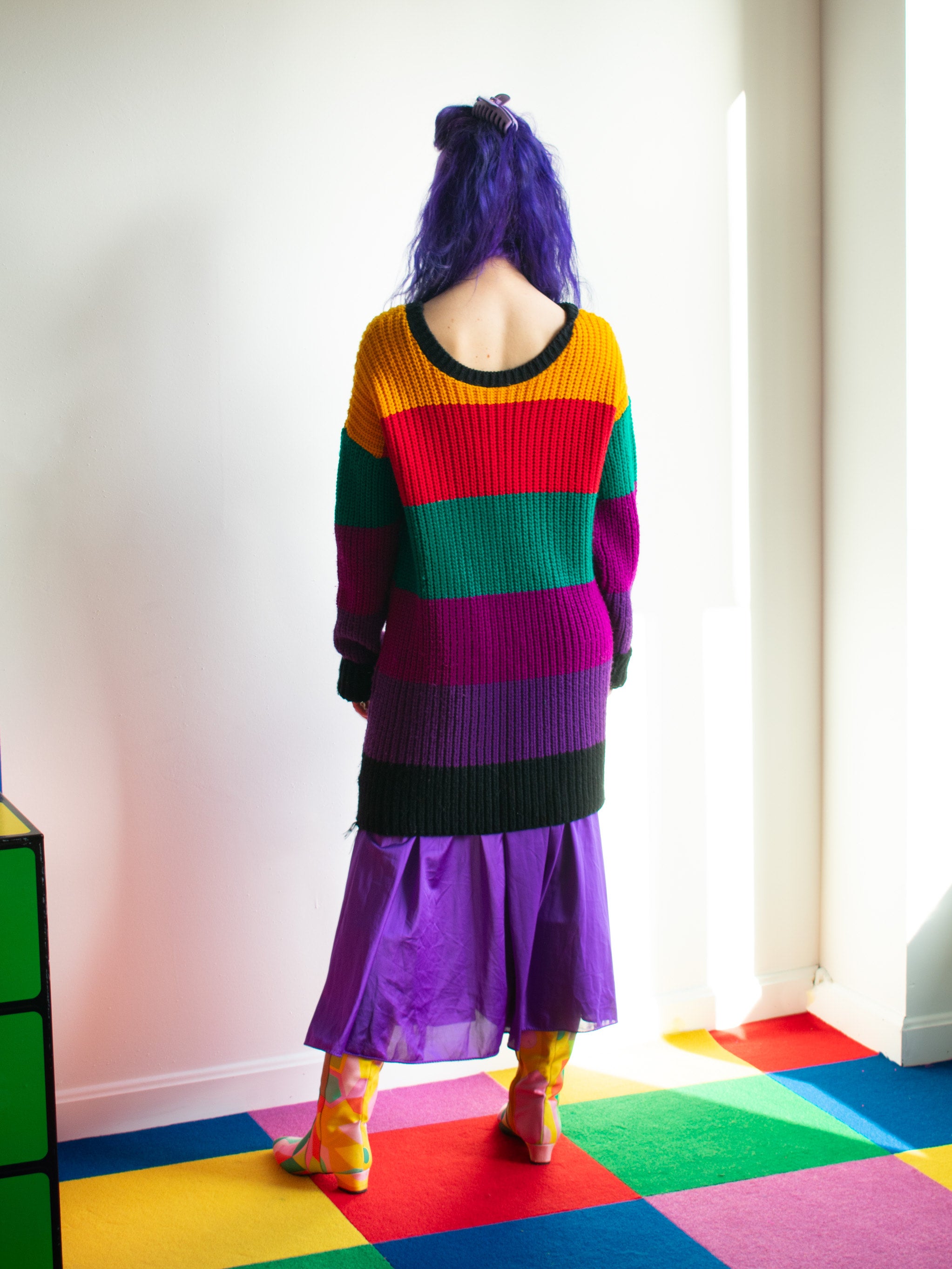 【HI FI FNK】Pav Line Color Round Knit Floodlight Mini — Tanis Fiber Arts