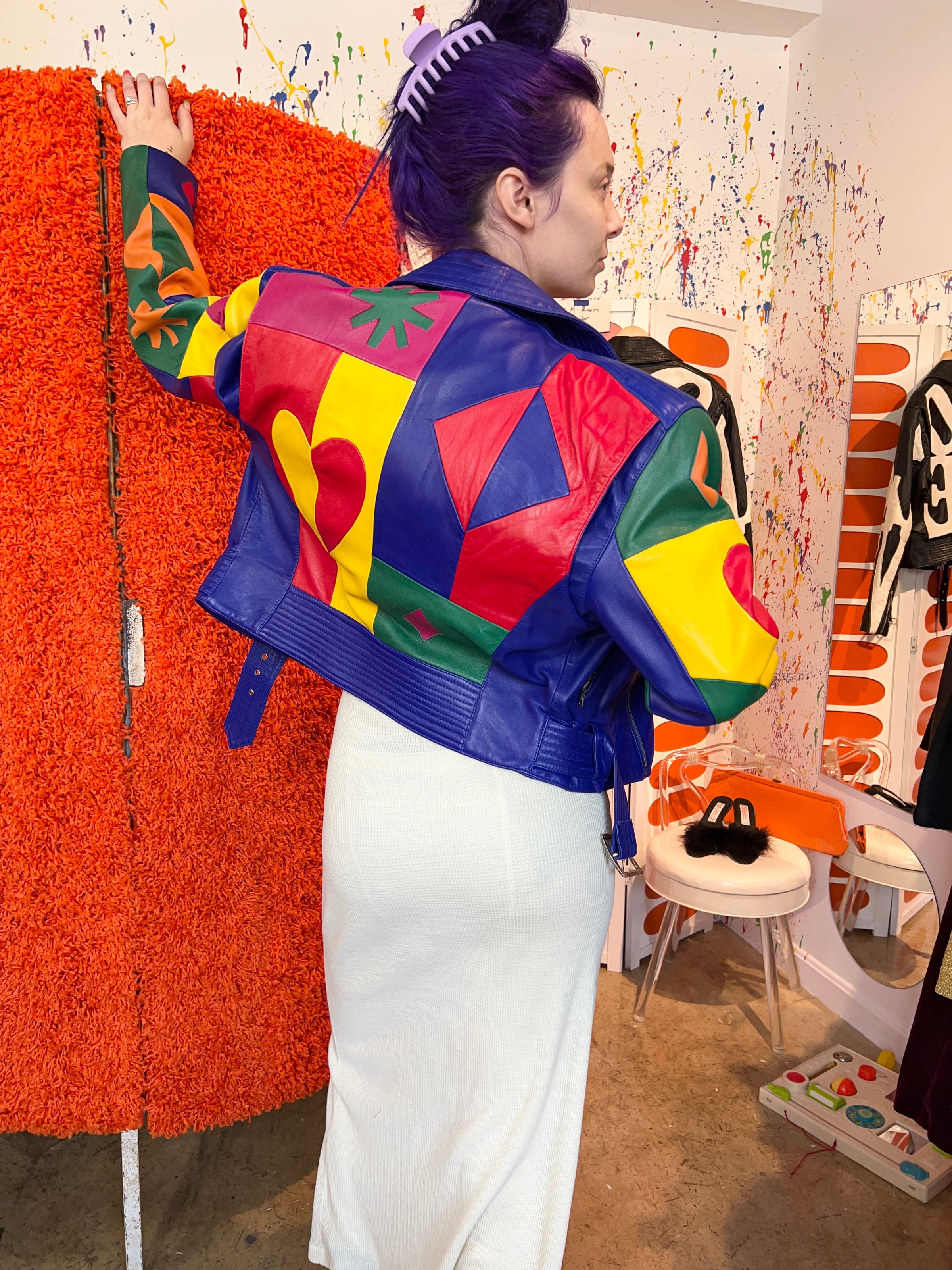 80's/90's Michael Hoban North Beach Leather Queen of Hearts